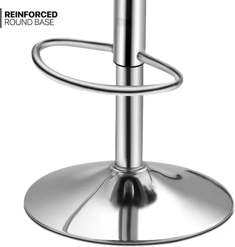 Miniatura 7 de MoNiBloom Taburete para encimera de cocina, Taburetes de bar giratorios ajustables en altura, Taburetes de barra de mostrador de cocina de cuero PU