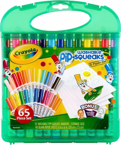 Miniatura 9 de Crayola, kit de lápices de colores girables (25 unidades), herramientas de artes plásticas, 40 hojas de papel y estuche para guardar.
