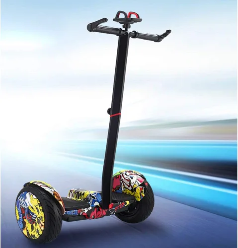 Miniatura 5 de ToLanbbt Manillar de patinete ajustable para Segway Ninebot Mini PRO con soporte para teléfono, control de palanca de liberación de presión de Negro