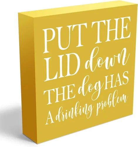 Miniatura 23 de mmiishe Letrero de madera inspirador decorativo motivacional con texto en inglés «Be Curious Not Judgmental», caja de madera para el hogar