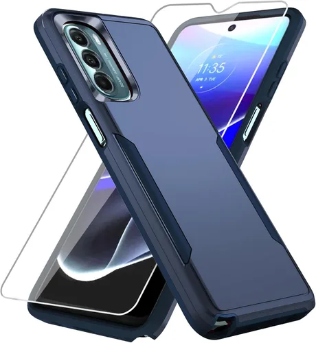 Miniatura 19 de Funda para Moto G Stylus 5G 2022, con Protector de Pantalla, [Probada contra Caídas de Grado Militar] Funda Protectora de Servicio Pesado Resistente