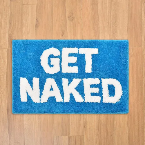 Miniatura 17 de Get Naked - Alfombra de baño antideslizante, bonita alfombra de baño copetuda, alfombra de baño de microfibra lavable para interiores, para baño