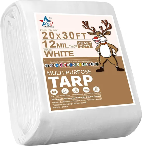 Miniatura 18 de STARPYNG -Lona de polietileno resistente, impermeable, resistente a los rayos UV, resistente a la intemperie, para automóviles, barcos, patios
