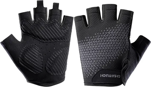 SUJAYU Guantes de entrenamiento sin dedos para hombres y mujeres guantes de bicicleta para hombres accesorios de bicicleta de ciclismo, guantes para