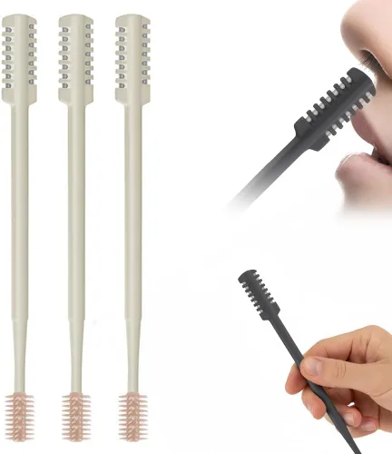 Cortador de pelo nasal, 2026 mejorado de doble cara, portátil, recortador de vello de nariz para mujeres y hombres, artículos esenciales de viaje,