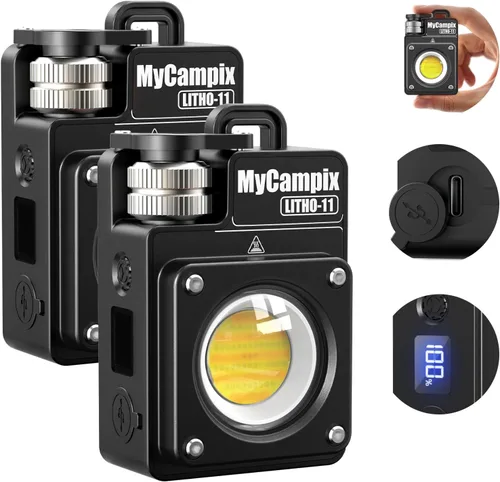 Miniatura 12 de MyCompix - Linterna de camping portátil, linterna LED ajustable de 3500 lúmenes, recargable con tiempo de funcionamiento y pantalla de 2.5 a 15