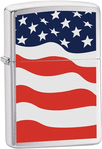 Miniatura 16 de Encendedores Zippo Bandera Americana Americana - Calle Cromo