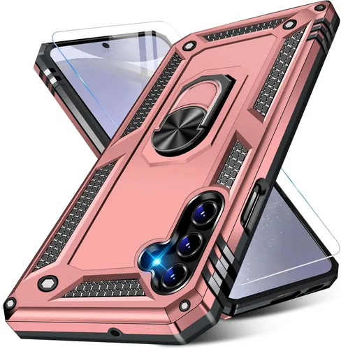 Miniatura 38 de Vaki Funda para Samsung Galaxy S22 5G con protector de pantalla integrado de grado militar, cubierta dura y resistente, funda resistente para Galaxy