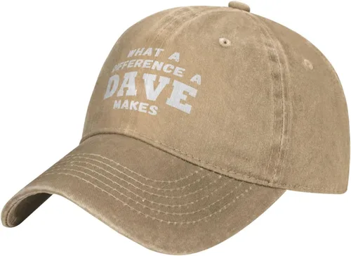 Miniatura 2 de What A Differences A Dave Makes Hat Gorra de béisbol Sombreros para hombres Sombrero ajustable