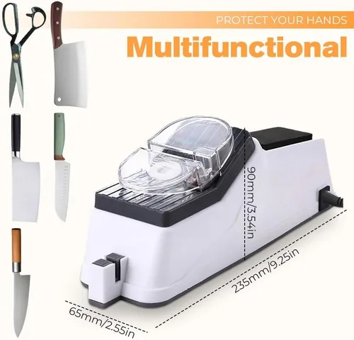 Miniatura 2 de Afilador de cuchillos eléctrico, afilador de cuchillos profesional para cuchillos de cocina, afilador automático de cuchillos, 5 segundos