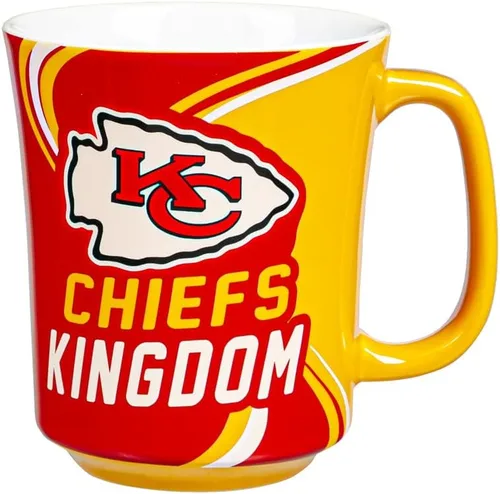 Miniatura 4 de Team Sports America Kansas City Chiefs, cerámica de 14 onzas con caja a juego