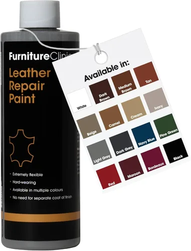 Miniatura 49 de Furniture Clinic Pintura y tinte para reparación de cuero, colorante autosellante para una reparación rápida y fácil del cuero, adecuado para sofás