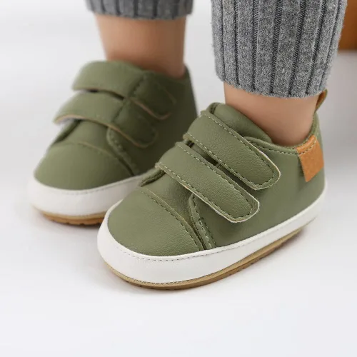 Miniatura 3 de SOFMUO Zapatos deportivos de piel sintética para bebés, niños y niñas, con suela de goma suave, mocasines Oxford para recién nacidos
