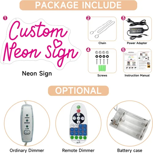 Miniatura 7 de Letrero de neón personalizado para decoración de pared, letrero de neón personalizable con nombre de neón LED, decoración de dormitorio, letrero