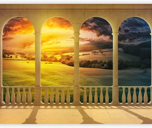 Miniatura 10 de artgeist Mural de pared Vista de ventana 118 x 91 pulgadas - Papel tapiz no tejido, decoración de pared de vellón, impresión fotográfica, imagen