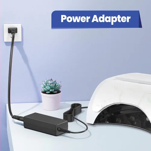 Miniatura 5 de Adaptador de CA Adaptador de corriente de 12V para cargador de luz de lámpara LED de 18G - Cable de fuente de alimentación AC/DC, 3.9 ft negro