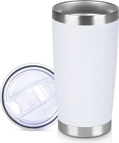 Miniatura 28 de Vaso Térmico de 20 oz de Acero Inoxidable Vasos Térmicos a Granel con Tapa Aislamiento de Doble Pared Tazas de Café Térmicas para Bebidas Calientes