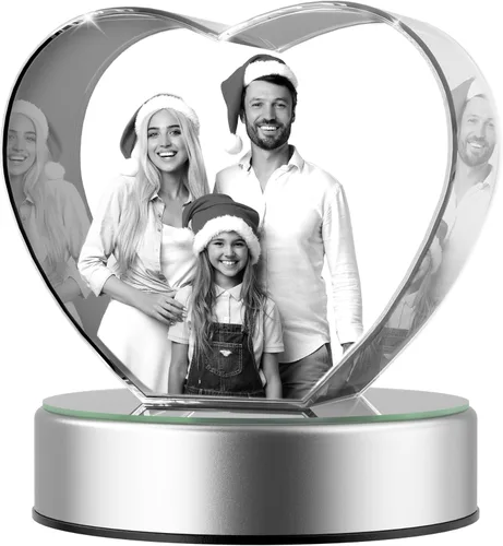 Miniatura 13 de Foto de cristal 3D, regalo personalizado para ella, él, mamá, papá, padre, regalo para parejas – Foto personalizada en cristal, única para Paisaje