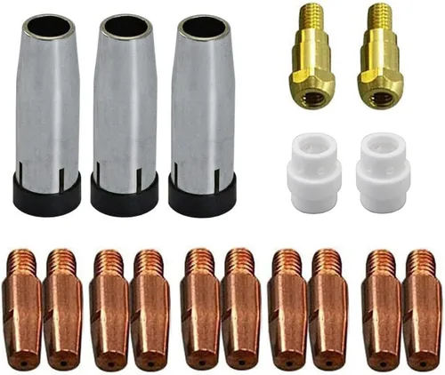 RIVERWELD MIG MAG Puntas de contacto M6 .030 "0.031 in 140.0051 Copas cónicas Boquilla de gas 145.0080 Soporte de punta de contacto 142.0003 Difusor