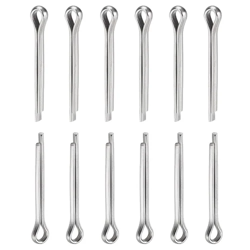 Miniatura 21 de DTGN Pasadores de clip de chaveta de 0.039 in x 0.394 in (DXL), paquete de 30 - Bueno para maquinaria - Sujetadores de horquilla de acero inoxidable