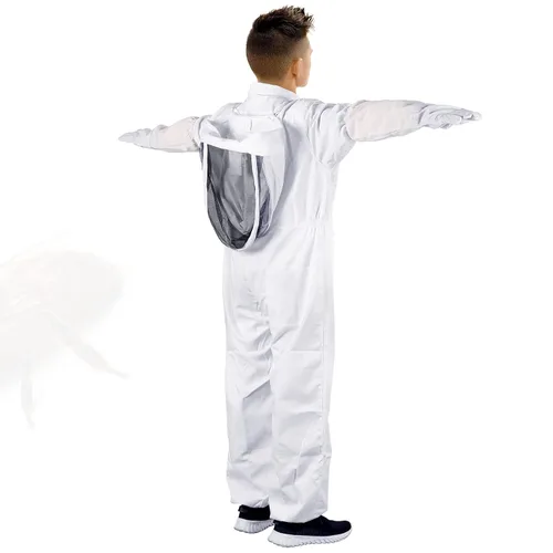 Miniatura 2 de Traje de abeja profesional para hombres y mujeres con guantes, traje de apicultura de cuerpo completo con capucha ventilada, traje de abeja