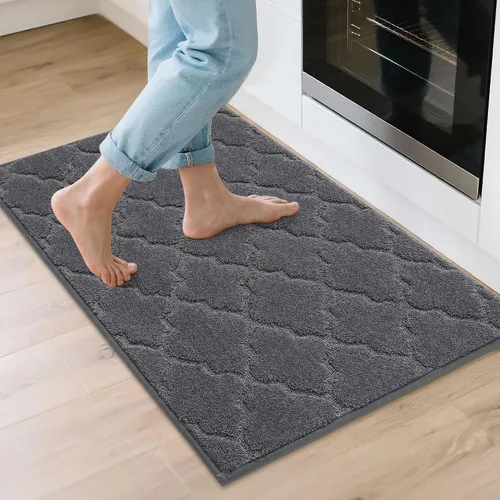 Miniatura 68 de COSY HOMEER Alfombras suaves de cocina [2 piezas] para el frente del fregadero súper absorbentes, tapetes y tapetes de cocina de 20 x 30 pulgadas/20