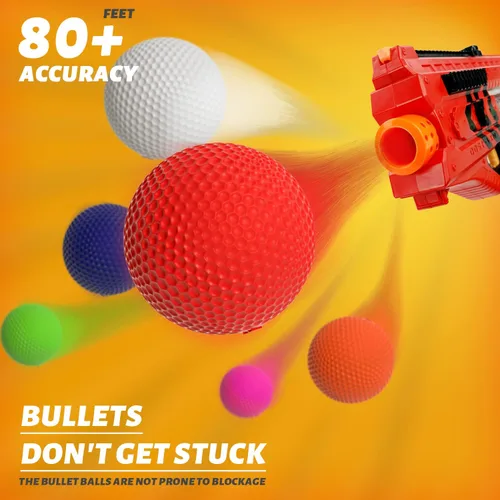 Miniatura 4 de EKIND - Bolas de munición de repuesto a granel de 50 rondas compatibles con Nerf Rival Blaster Series