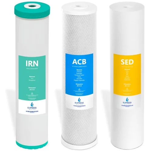 Miniatura 18 de Express Water Juego de filtros antiincrustaciones para toda la casa, kit de repuesto de acondicionador de agua de filtración de 3 etapas, Filtro