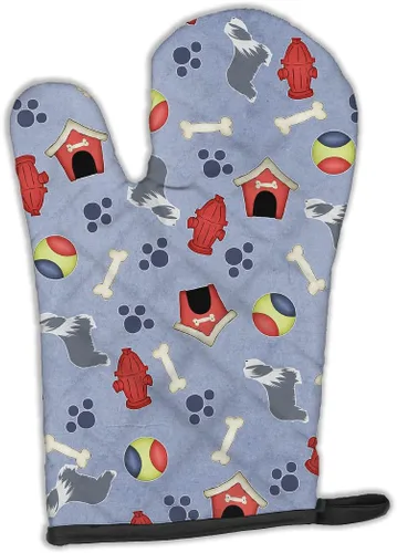 Miniatura 72 de Caroline's Treasures BB4872OVMT - Guante de horno de Navidad Affenpinscher resistente al calor, grueso para sartenes calientes y horno, manopla