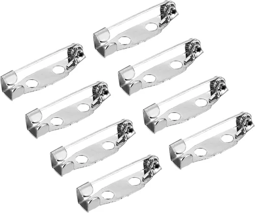 Miniatura 22 de MECCANIXITY 150 pines de barra de seguridad de 0.591 in, broche de cierre para insignias de identificación, tarjetas de nombre, etiquetas para Tono