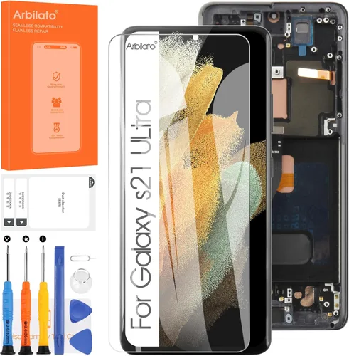 Miniatura 8 de Pantalla original para Samsung Galaxy S21 Ultra 5G Reemplazo de pantalla para Samsung S21 Ultra LCD SM-G998B, SM-G998U pantalla táctil digitalizador