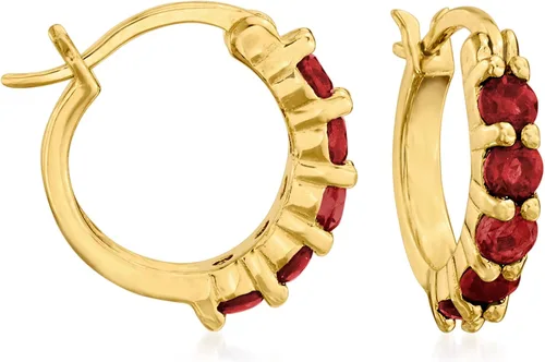 Miniatura 3 de Ross-Simons Three Pair Gemstone Huggie Hoop Earrings