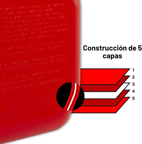 Miniatura 6 de Scepter FR1G152 - Recipiente de combustible con boquilla SmartControl a prueba de derrames y extensor de boquilla adicional de regalo, bidón rojo