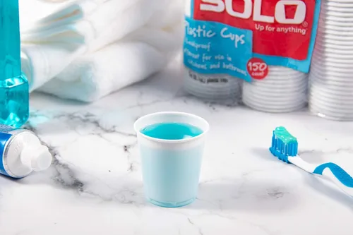 Miniatura 3 de SOLO Vasos de plástico para recambio de baño, blanco, 3 onzas, 600 unidades, 150 unidades (paquete de 4)