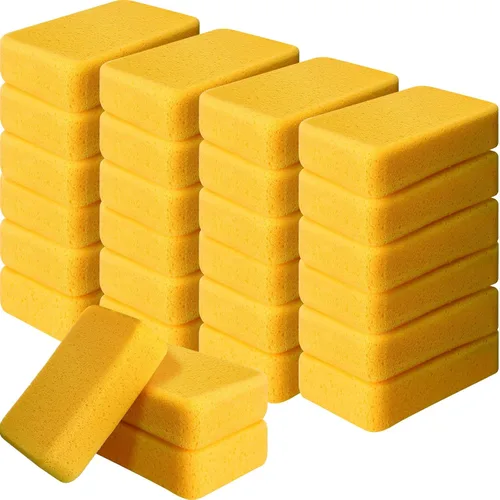 Miniatura 8 de Tioncy 6 esponjas grandes a granel de 7.5 x 5.5 x 1.9 pulgadas, lechada de espuma para lavado de autos, esponja de limpieza y lavado, espuma