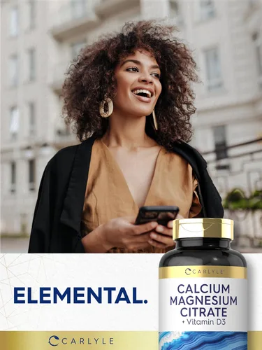 Miniatura 7 de Carlyle Citrato de calcio y magnesio con vitamina D3 150 cápsulas Suplemento sin OMG y sin gluten