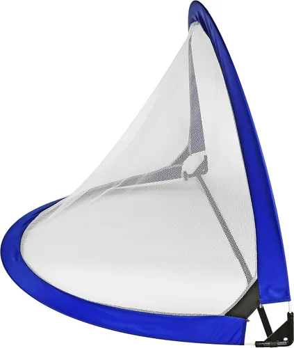 Miniatura 8 de Juego de 2 porterías de fútbol plegables con bolsa de viaje, redes de portería de fútbol ultra portátiles de 4 pies para la playa, parque infantil