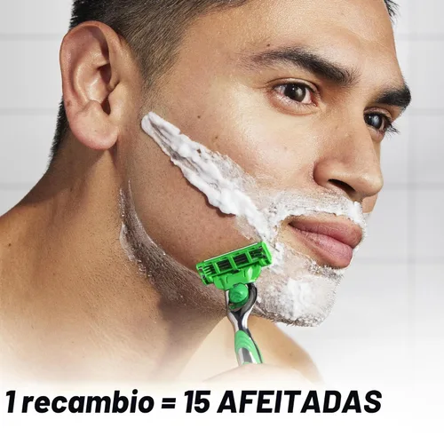 Miniatura 3 de Gillette Mach3 Sensitive - Recambios de cuchillas de afeitar para hombre, 20 unidades, diseñadas para pieles sensibles