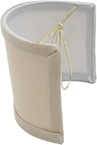 Miniatura 3 de Upgradelights Pantalla de lámpara de pared de medio barril de 4.5 pulgadas (lino beige)