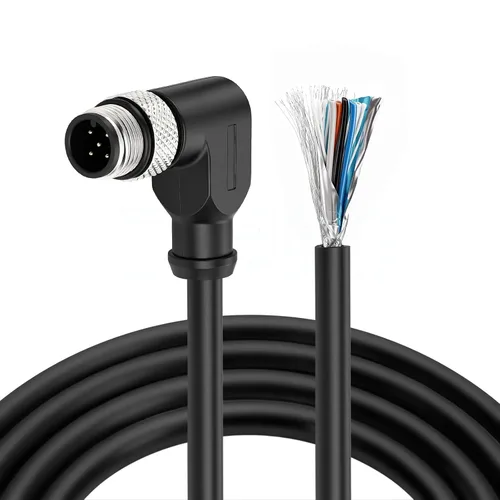 Miniatura 6 de Conector de sensor M12 5pin A código hembra moldeado al cable industrial de un solo extremo para conexiones industriales automatizadas del sensor