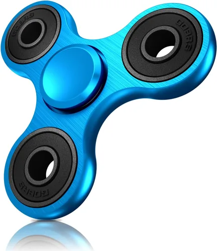 Juguetes Spinner Fidget, Rodamientos de Acero Inoxidable de Alta Velocidad de 2 a 5 Minutos de Giro, Juguetes Spinner EDC Alivian y Reducen el Azul