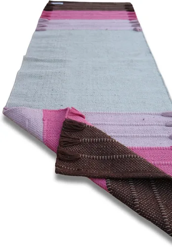 Miniatura 32 de Jaipur Art & Rugs - Alfombra de yoga de algodón, respetuosa con el medio ambiente, tejida a mano, gruesa (0.945 x 2.835 x 0.197 in)