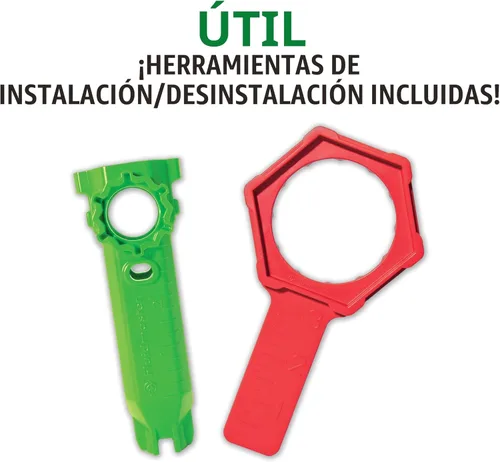 Miniatura 5 de Fluidmaster K-400H-021-P8 PerforMAX Kit de reparación de inodoro de todo 2 pulgadas, multicolor