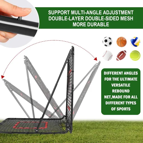 Miniatura 2 de BaseGoal Baseball and Softball Rebounder Net,Baseball Rebounder,Volleyball Rebounder,Pitch Back Net,Multi-Sport Training Rebound Screen,with