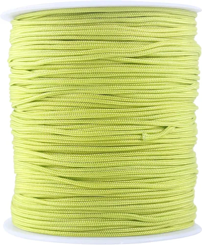 Miniatura 96 de KONMAY 1 rollo de cuerda de nailon para hacer pulseras de 150 yardas, trenzado de nailon Shamballa Macramé/cordón de cuentas de 0.4mm, cordón