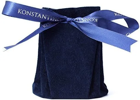 Miniatura 3 de konstantino de los hombres gemelos de plata y oro oval de filigrana