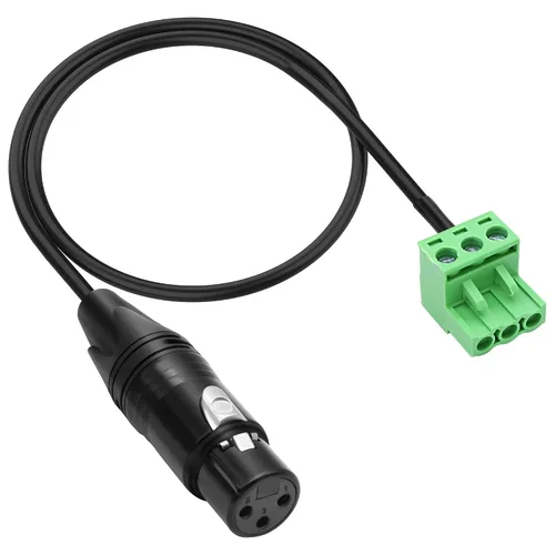XMSJSIY XLR a 3 pines Phoenix Cable XLR 3P hembra a PHX3M NBKF/2EDG-5.08 3pin PCB tornillo bloque de terminales adaptador cable conector para