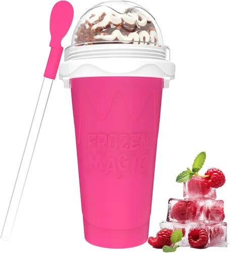 Taza de Fabricante de Granizado, Tazas de Fabricante de Granizado DIY, Taza de Granizado Portátil para Jugos, Leche y Helado, Taza de Granizado de