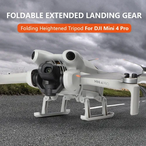 Miniatura 2 de Mini 4 Pro Tren de aterrizaje extendido, pata de araña de aterrizaje plegable compatible con accesorios DJI Mavic Mini 4 Pro