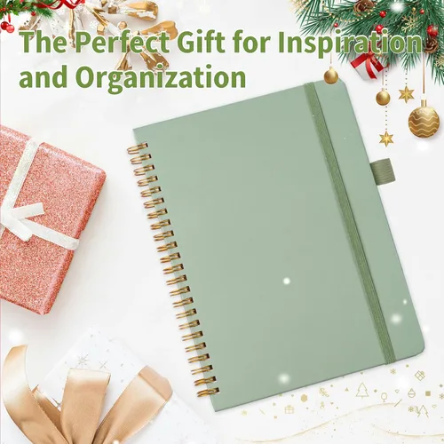 Miniatura 7 de YOXMJDB Cuaderno rayado en espiral, pequeño cuaderno de rayas universitarias A5 con soporte para bolígrafo, cuaderno de tapa dura de 140 páginas